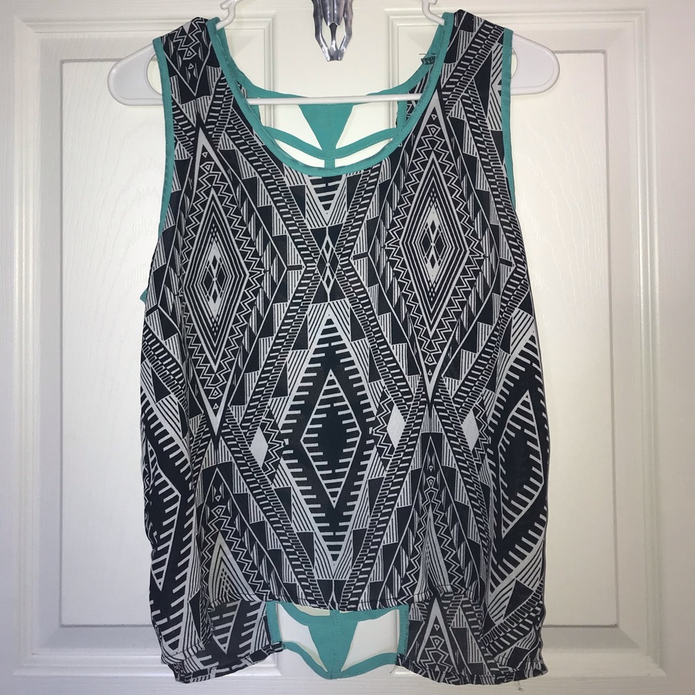 Tribal Aztec Sheer Tank Top Daytrip